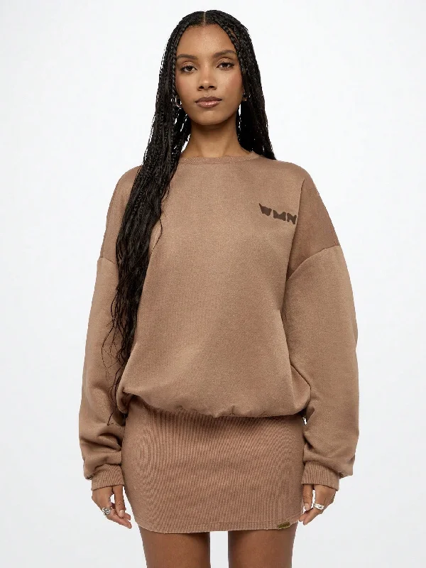 SUMWON WOMEN Oversized Back Graphic Sweatshirt