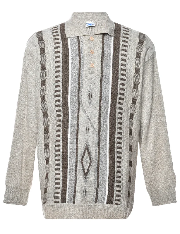 Geometric Pattern Jumper - XL