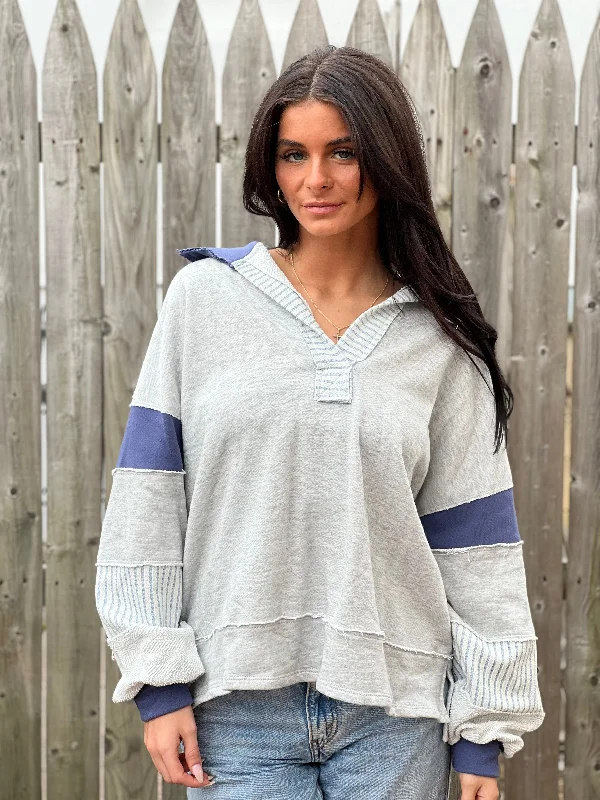 Colorblock Long Sleeve Top