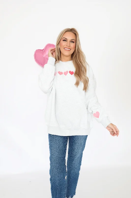 Ombre Hearts Sweatshirt (FINAL SALE)